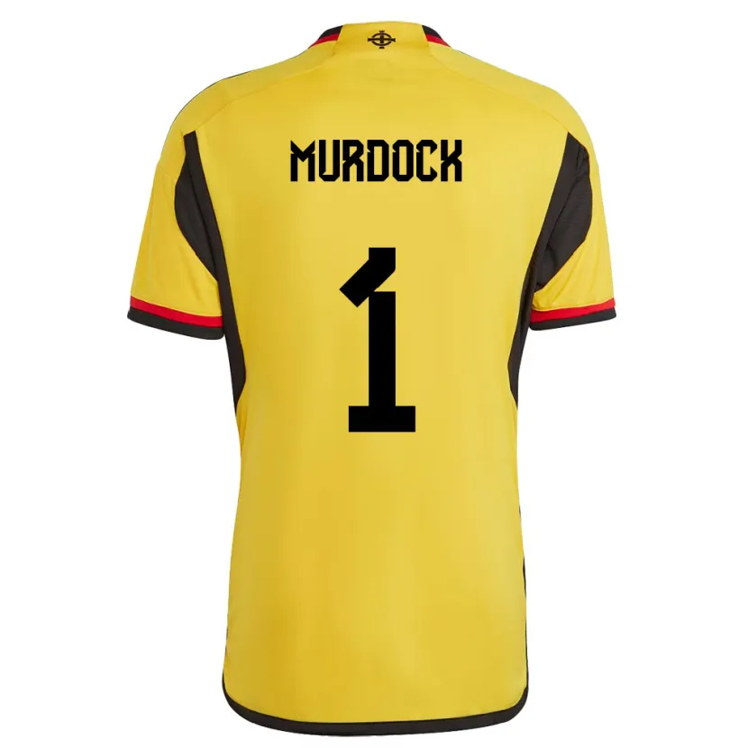 Danxen Women Northern Ireland Will Murdock #1 White Away Jersey 24-26 T-Shirt