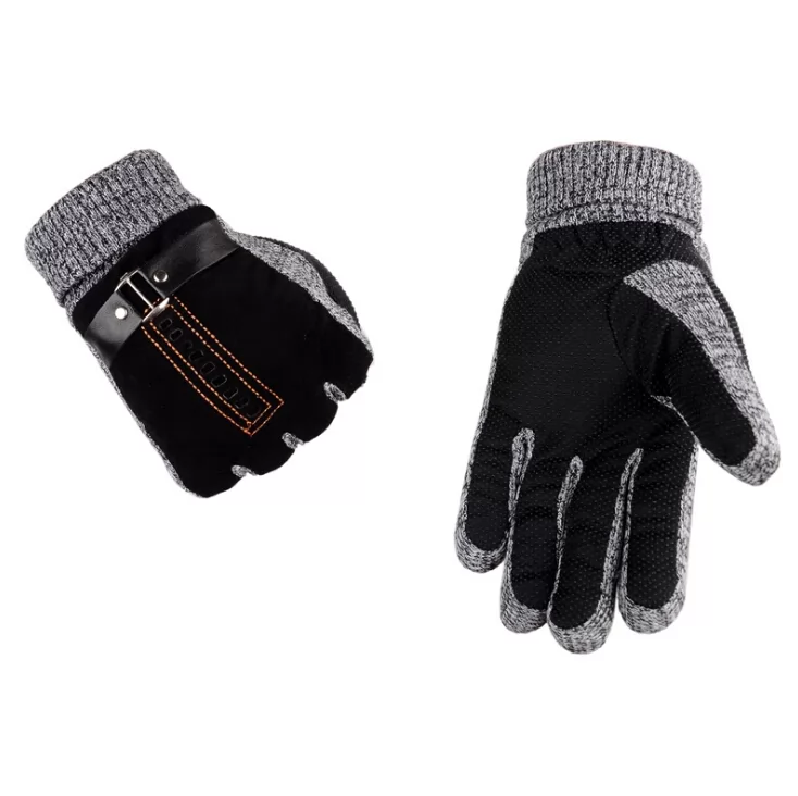 Men's Suede Mittens Leather Gloves