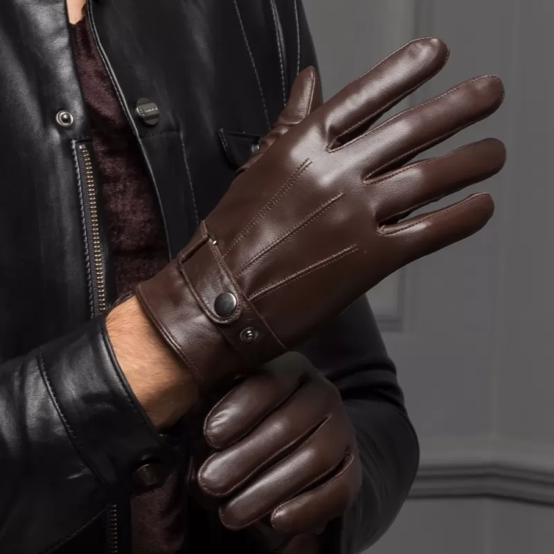 Male Spring/Winter Leather Gloves 