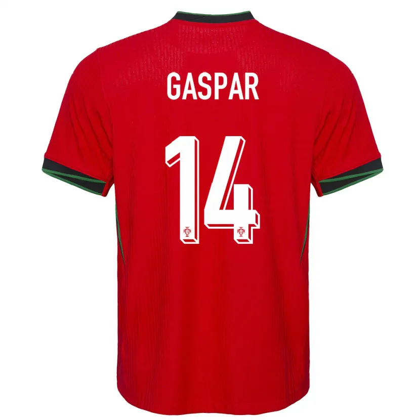 Danxen Kid Portugal Guilherme Gaspar #14 Red Home Jersey 24-26 T-Shirt