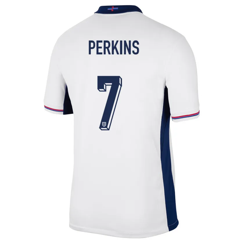 Danxen Kid England Sonny Perkins #7 White Home Jersey 24-26 T-Shirt