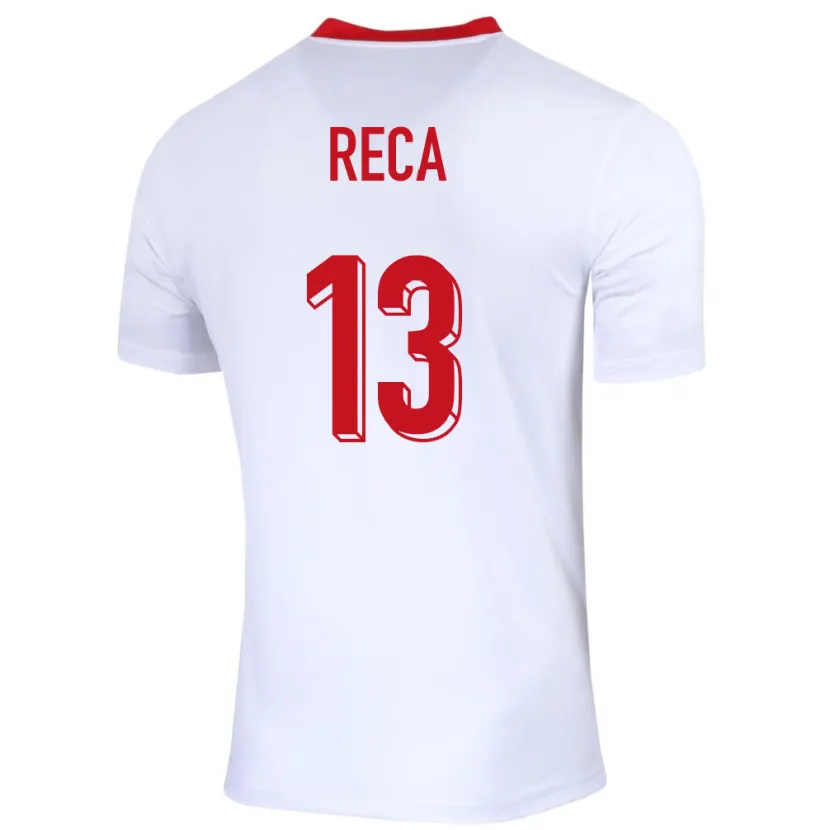 Danxen Kid Poland Arkadiusz Reca #13 White Home Jersey 24-26 T-Shirt