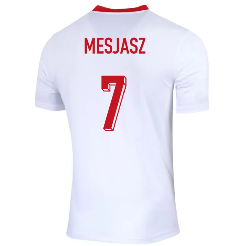 Danxen Kid Poland Malgorzata Mesjasz #7 White Home Jersey 24-26 T-Shirt