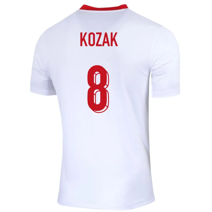 Danxen Kid Poland Kinga Kozak #8 White Home Jersey 24-26 T-Shirt
