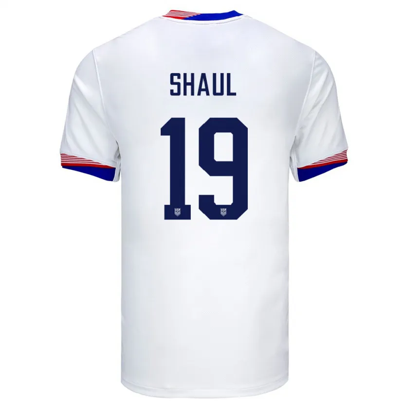Danxen Kid United States Ian Shaul #19 White Home Jersey 24-26 T-Shirt