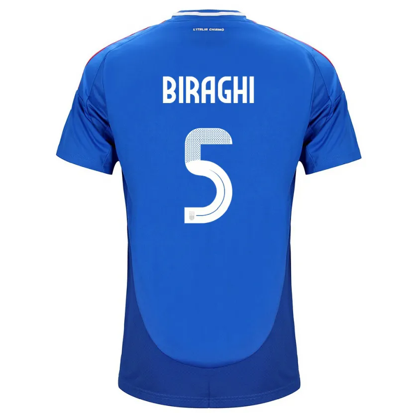 Danxen Kid Italy Cristiano Biraghi #5 Blue Home Jersey 24-26 T-Shirt
