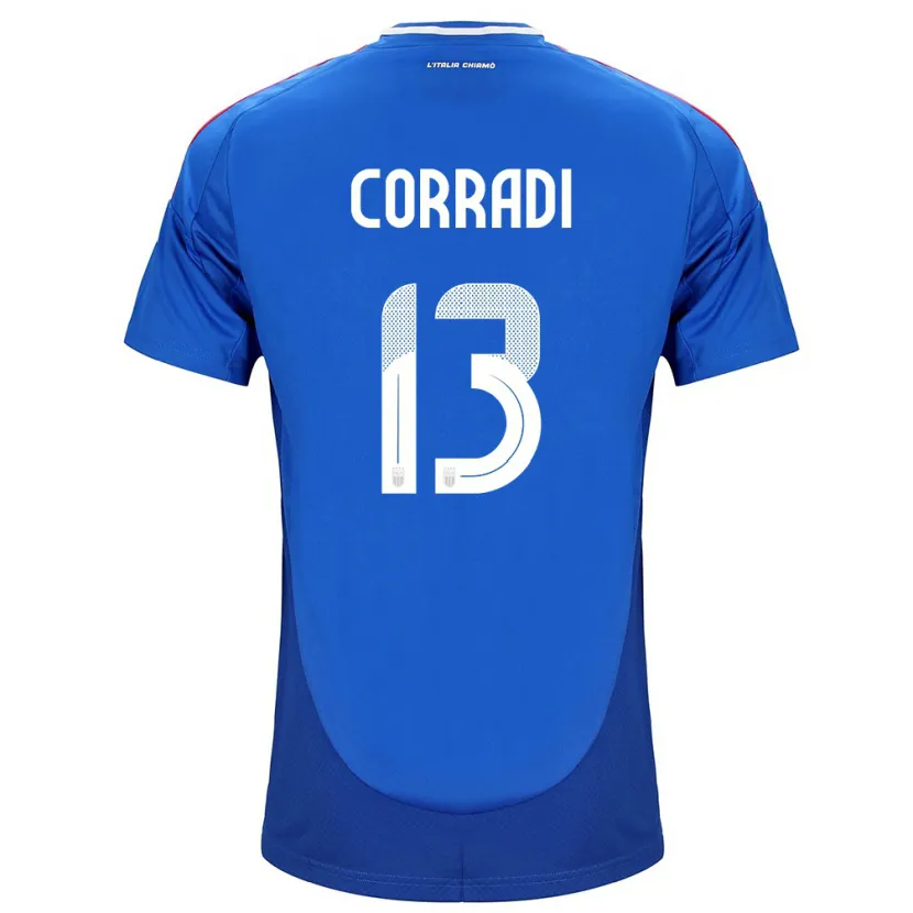 Danxen Kid Italy Christian Corradi #13 Blue Home Jersey 24-26 T-Shirt