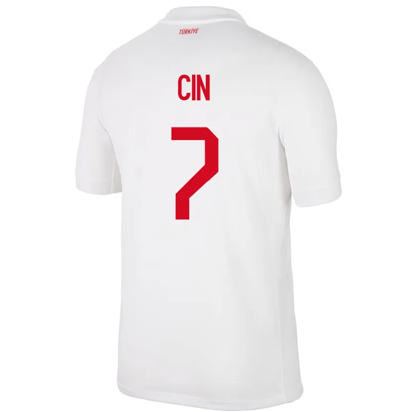 Danxen Kid Turkey Miray Cin #7 White Home Jersey 24-26 T-Shirt