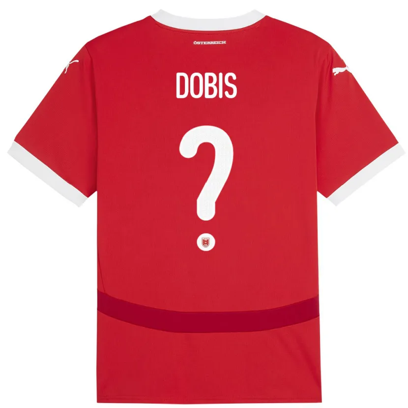 Danxen Kid Austria Dominik Dobis #0 Red Home Jersey 24-26 T-Shirt