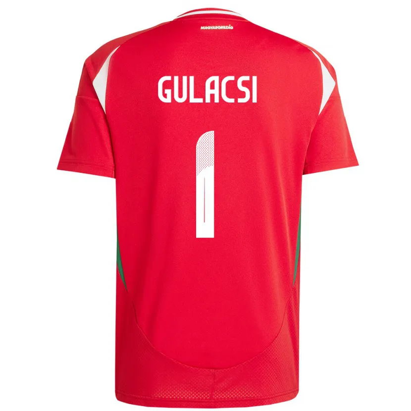 Danxen Kid Hungary Péter Gulácsi #1 Red Home Jersey 24-26 T-Shirt