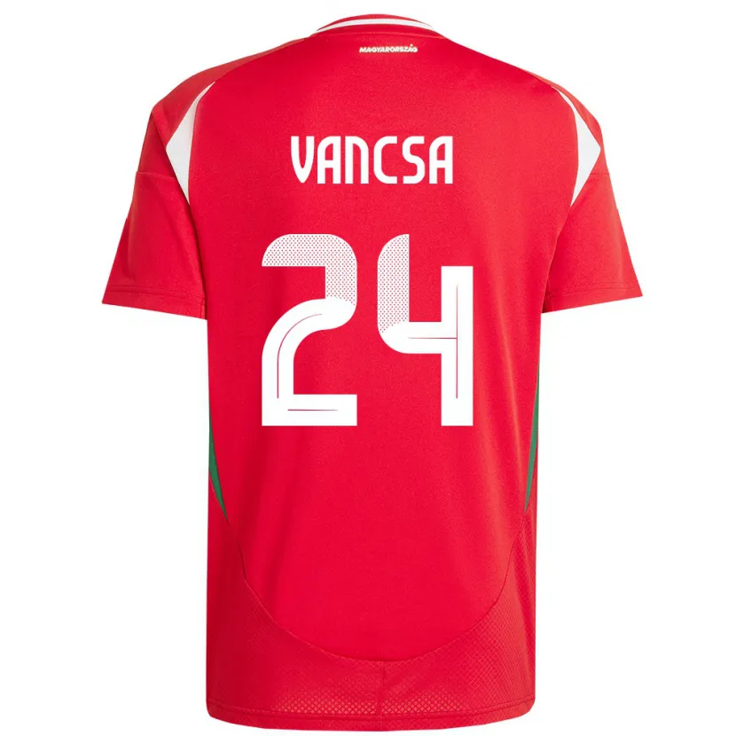 Danxen Kid Hungary Zalán Vancsa #24 Red Home Jersey 24-26 T-Shirt