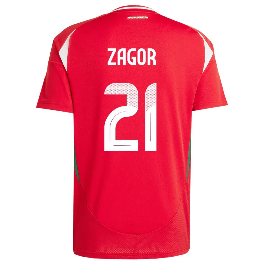Danxen Kid Hungary Bernadett Zágor #21 Red Home Jersey 24-26 T-Shirt