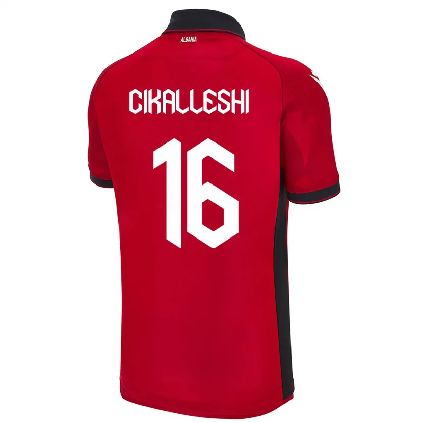 Danxen Kid Albania Sokol Cikalleshi #16 Red Home Jersey 24-26 T-Shirt