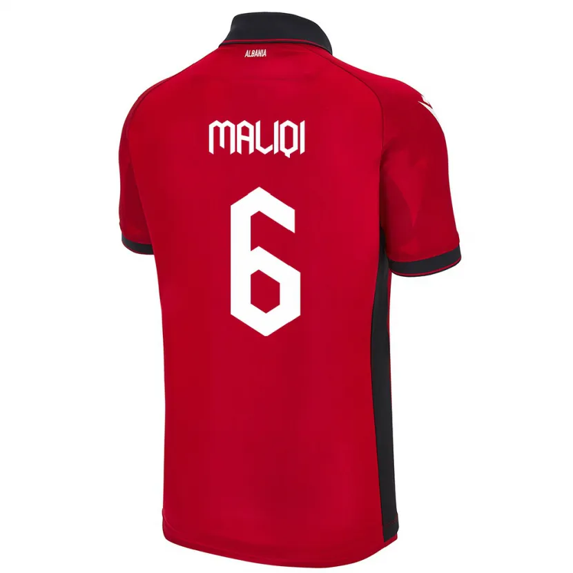 Danxen Kid Albania Sara Maliqi #6 Red Home Jersey 24-26 T-Shirt