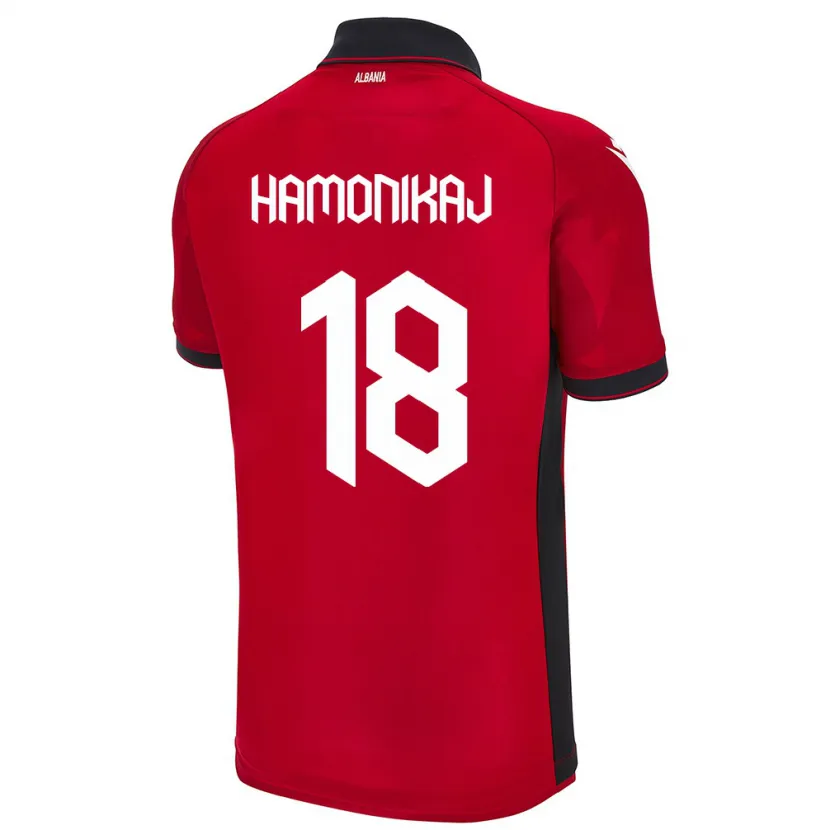 Danxen Kid Albania Klea Hamonikaj #18 Red Home Jersey 24-26 T-Shirt