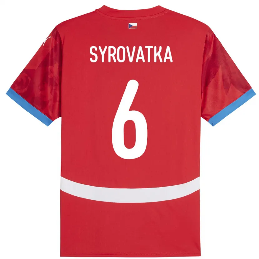 Danxen Kid Czech Republic Matyas Syrovatka #6 Red Home Jersey 24-26 T-Shirt