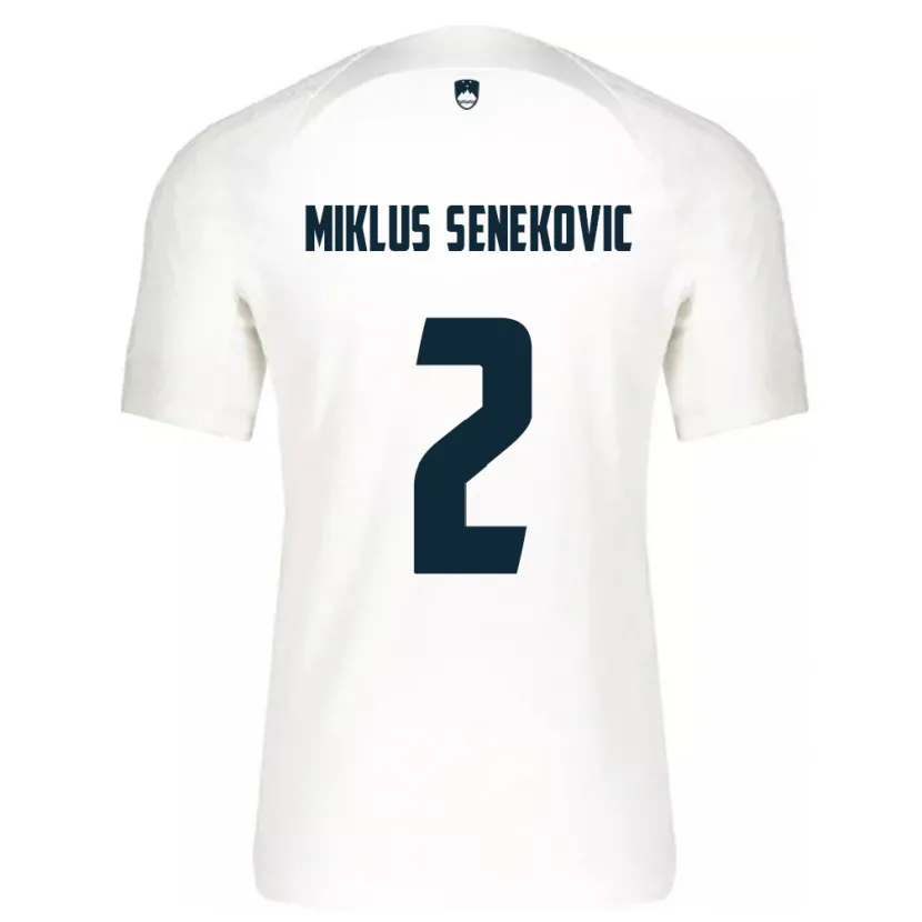 Danxen Kid Slovenia Gal Miklus Senekovic #2 White Home Jersey 24-26 T-Shirt