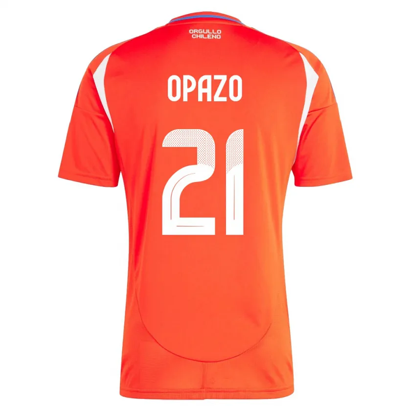 Danxen Kid Chile Diego Opazo #21 Red Home Jersey 24-26 T-Shirt