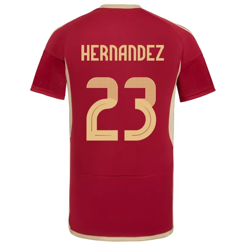 Danxen Kid Venezuela Luifer Hernández #23 Burgundy Home Jersey 24-26 T-Shirt