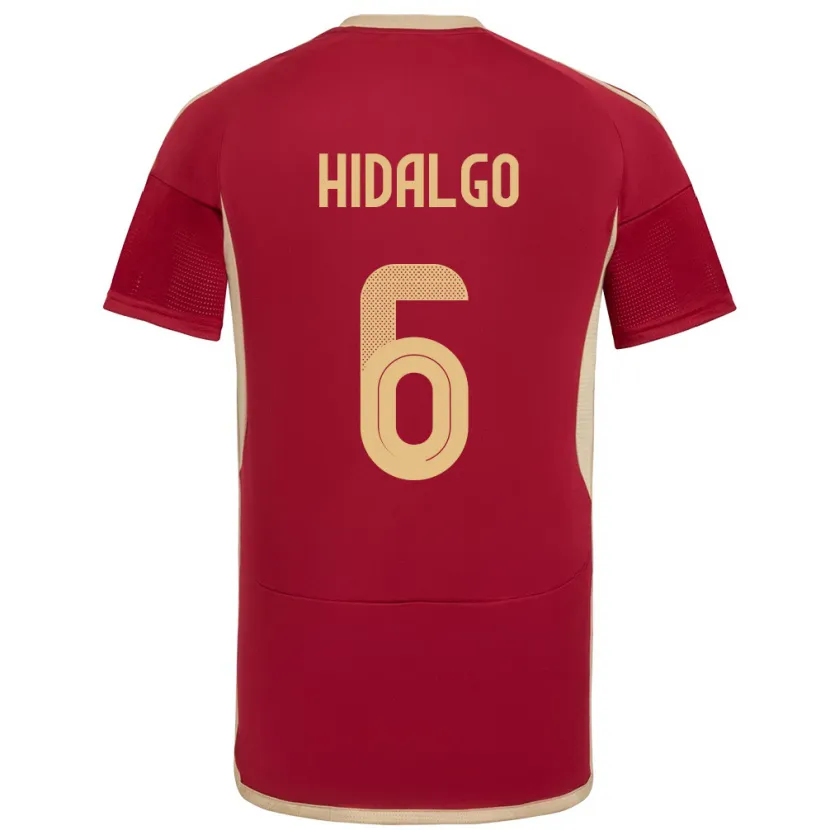 Danxen Kid Venezuela Rai Hidalgo #6 Burgundy Home Jersey 24-26 T-Shirt
