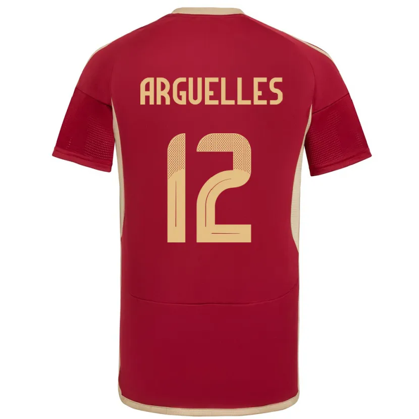 Danxen Kid Venezuela Wilmary Argüelles #12 Burgundy Home Jersey 24-26 T-Shirt