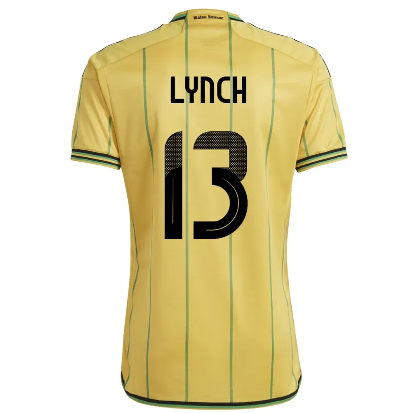 Danxen Kid Jamaica Taywane Lynch #13 Yellow Home Jersey 24-26 T-Shirt
