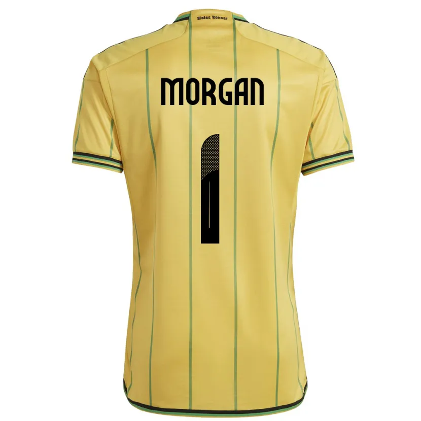 Danxen Kid Jamaica Aliyah Morgan #1 Yellow Home Jersey 24-26 T-Shirt