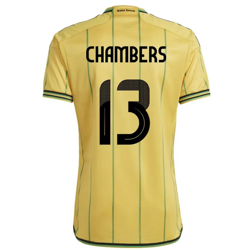 Danxen Kid Jamaica Chris-Ann Chambers #13 Yellow Home Jersey 24-26 T-Shirt