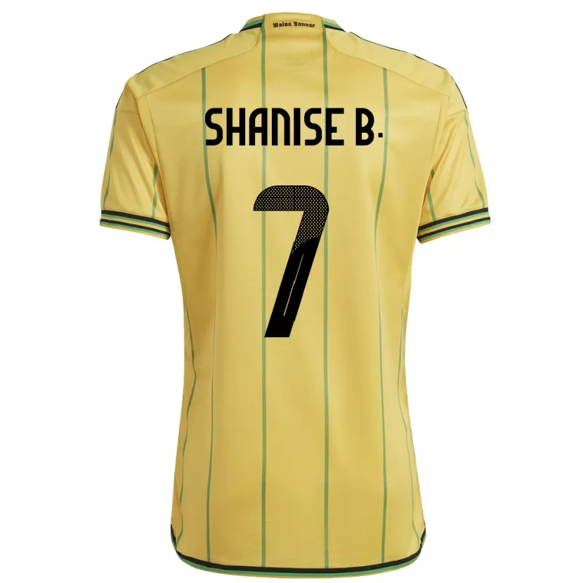 Danxen Kid Jamaica Shanise Buckley #7 Yellow Home Jersey 24-26 T-Shirt