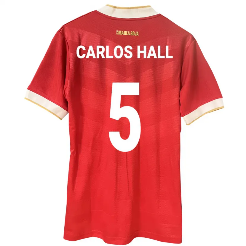 Danxen Kid Panama Juan Carlos Hall #5 Red Home Jersey 24-26 T-Shirt