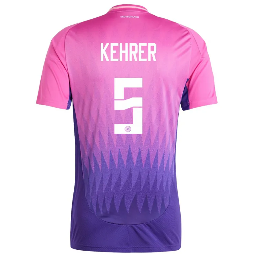Danxen Kid Germany Thilo Kehrer #5 Pink Purple Away Jersey 24-26 T-Shirt