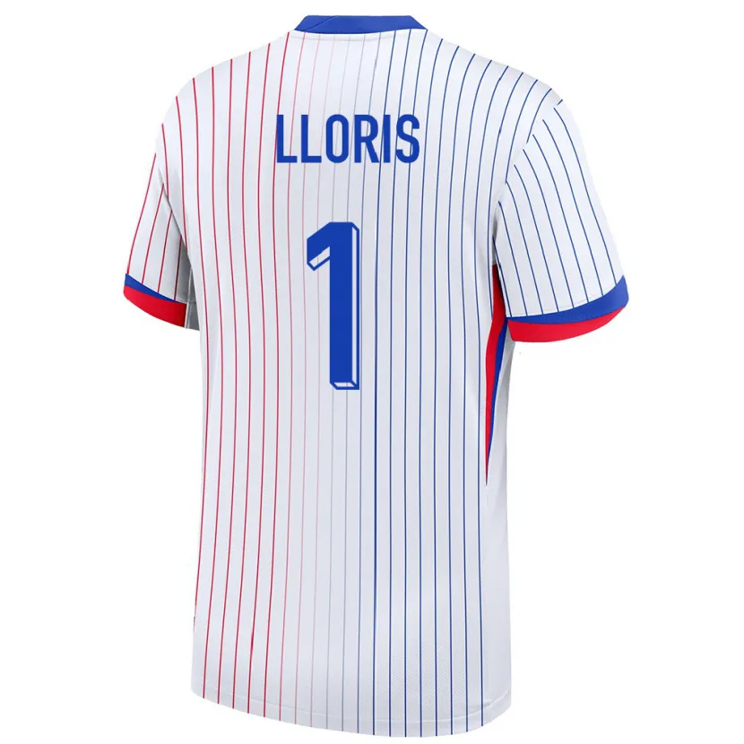 Danxen Kid France Hugo Lloris #1 White Away Jersey 24-26 T-Shirt