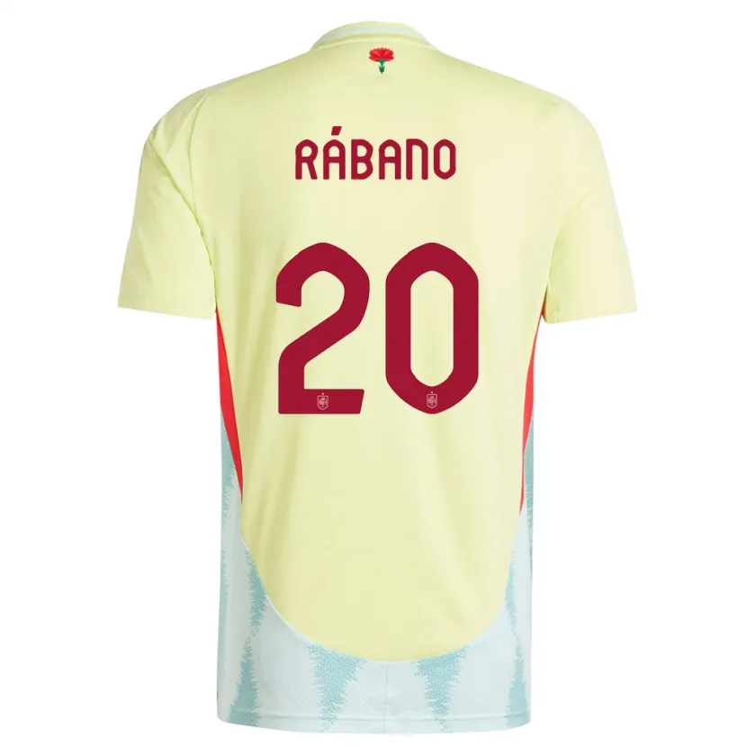 Danxen Kid Spain Nuria Rabano #20 Yellow Away Jersey 24-26 T-Shirt