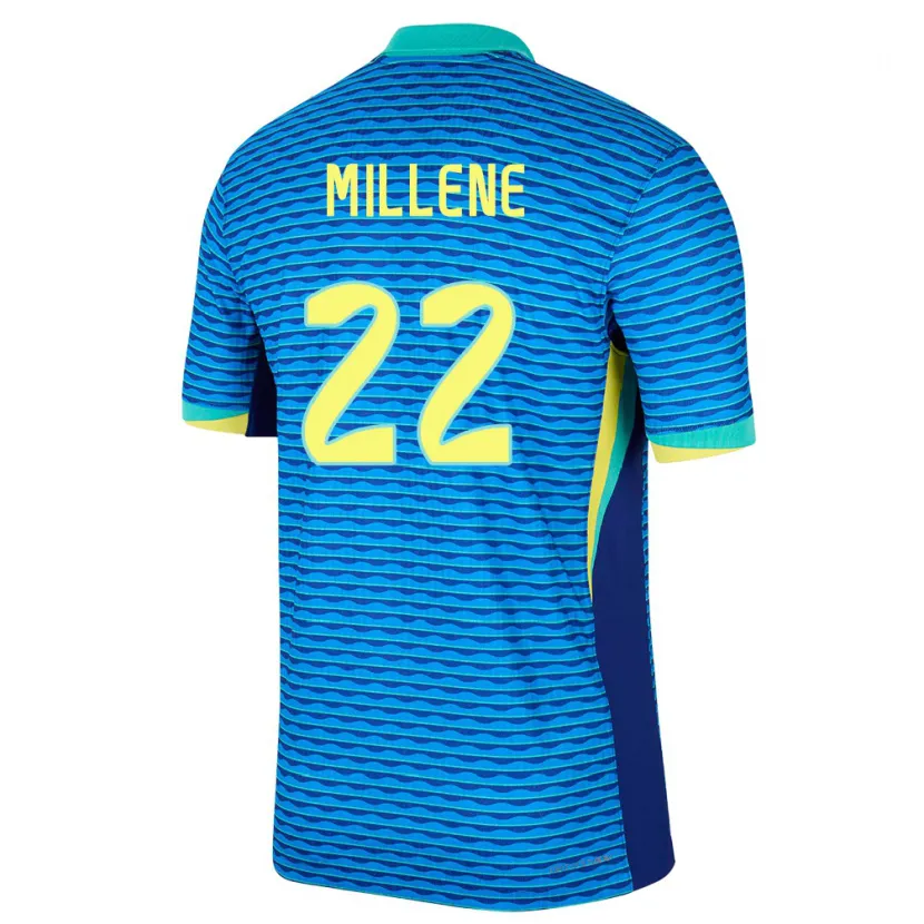 Danxen Kid Brazil Millene #22 Blue Away Jersey 24-26 T-Shirt