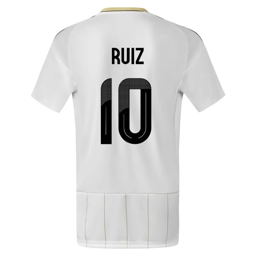 Danxen Kid Costa Rica Bryan Ruiz #10 White Away Jersey 24-26 T-Shirt
