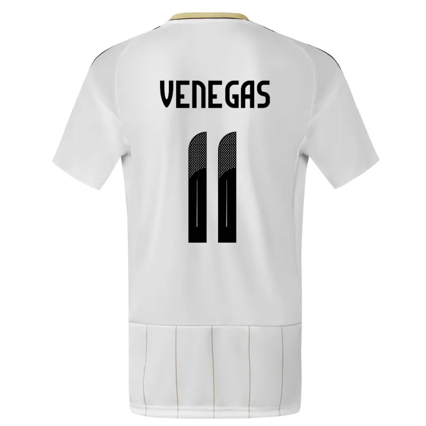 Danxen Kid Costa Rica Johan Venegas #11 White Away Jersey 24-26 T-Shirt
