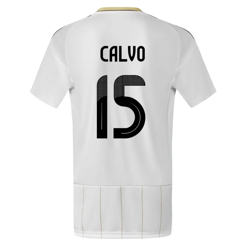 Danxen Kid Costa Rica Francisco Calvo #15 White Away Jersey 24-26 T-Shirt