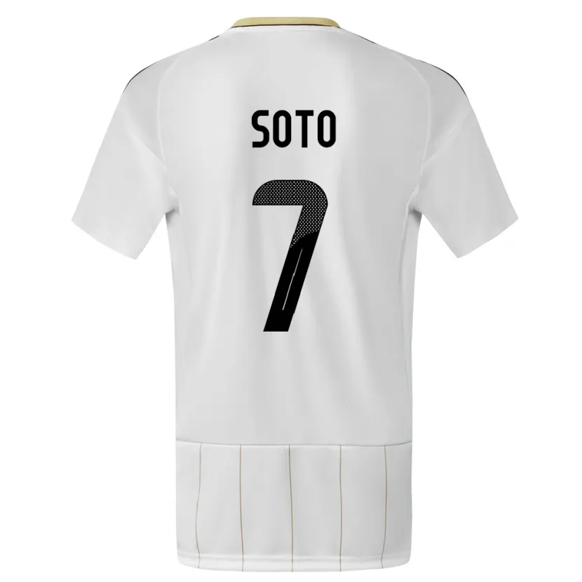 Danxen Kid Costa Rica Andrey Soto #7 White Away Jersey 24-26 T-Shirt