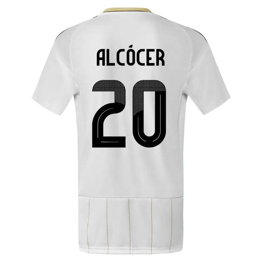 Danxen Kid Costa Rica Josimar Alcocer #20 White Away Jersey 24-26 T-Shirt