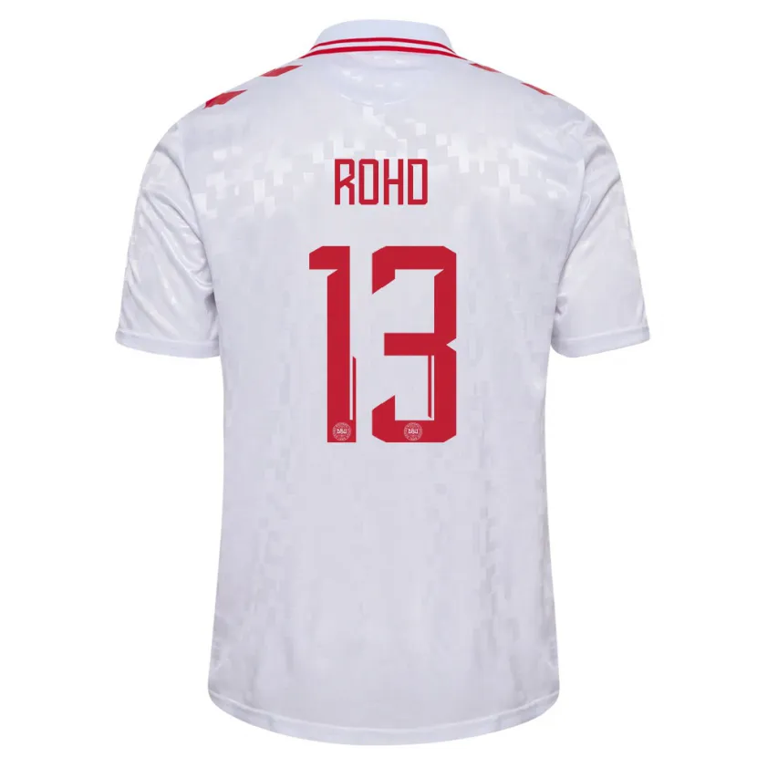 Danxen Kid Denmark Emil Rohd #13 White Away Jersey 24-26 T-Shirt