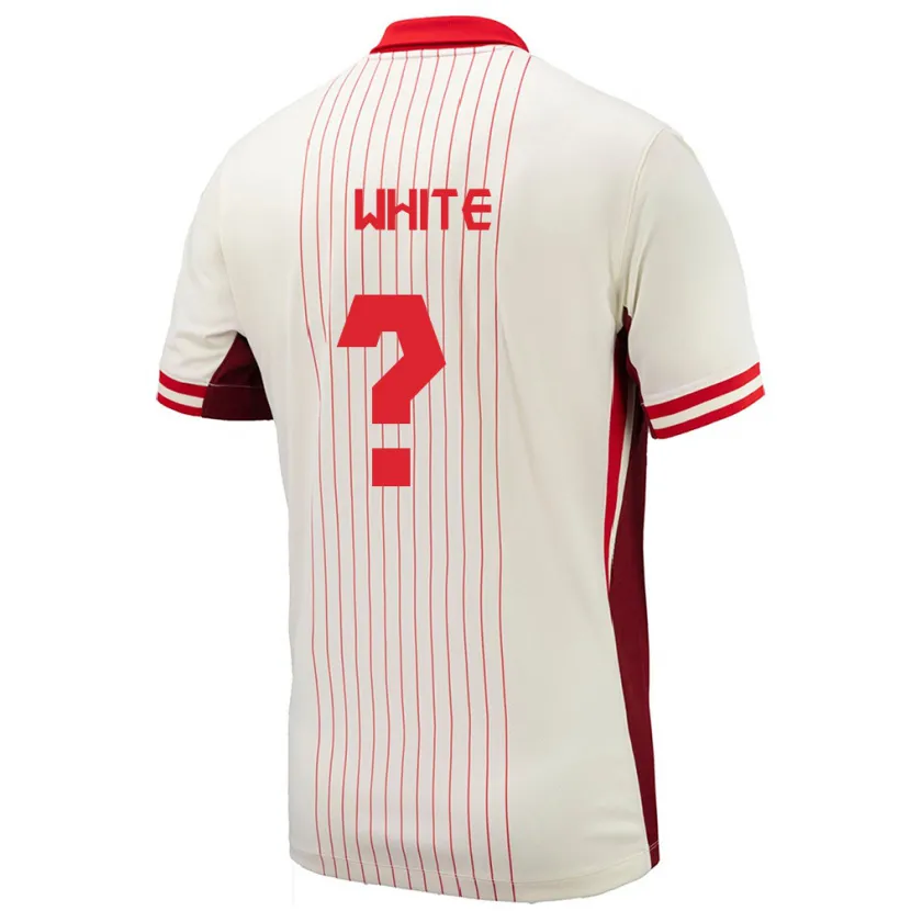 Danxen Kid Canada Eric White #0 White Away Jersey 24-26 T-Shirt