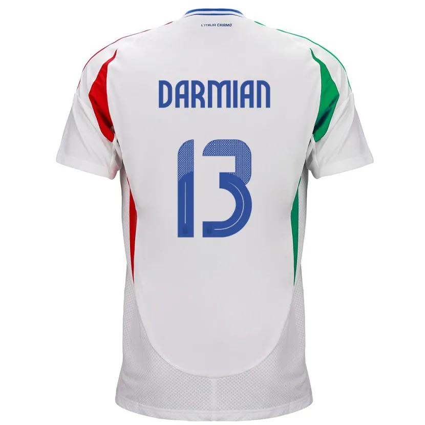 Danxen Kid Italy Matteo Darmian #13 White Away Jersey 24-26 T-Shirt