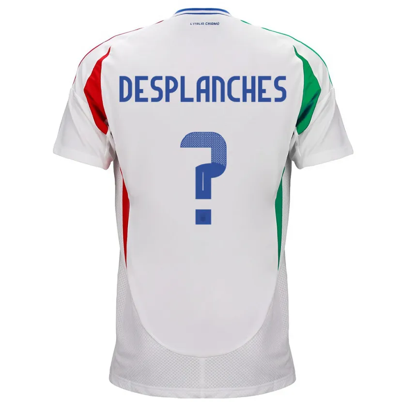 Danxen Kid Italy Sebastiano Desplanches #0 White Away Jersey 24-26 T-Shirt