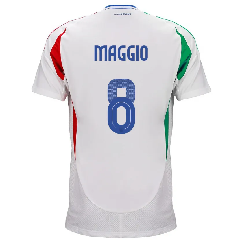 Danxen Kid Italy Luca Di Maggio #8 White Away Jersey 24-26 T-Shirt