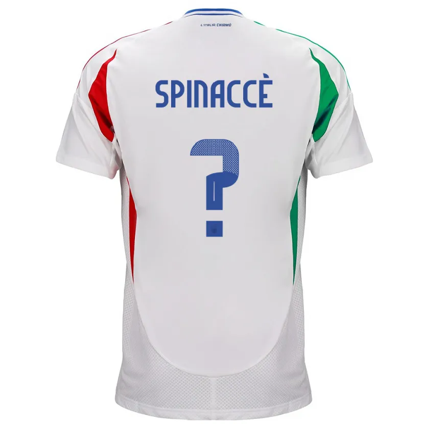 Danxen Kid Italy Matteo Spinaccè #0 White Away Jersey 24-26 T-Shirt