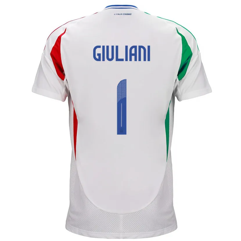 Danxen Kid Italy Laura Giuliani #1 White Away Jersey 24-26 T-Shirt