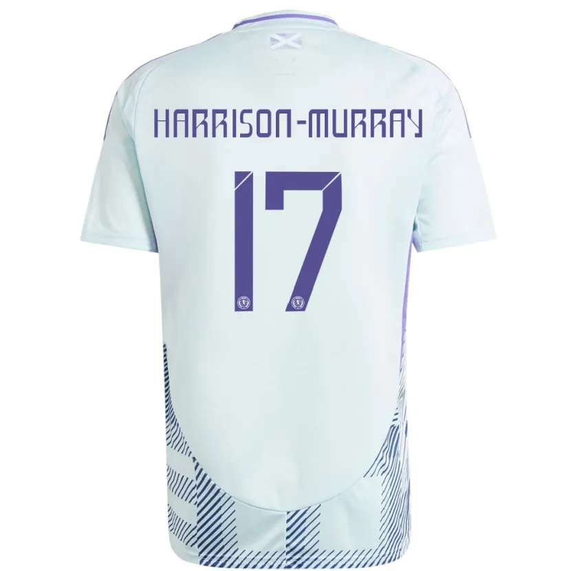 Danxen Kid Scotland Christie Harrison-Murray #17 Light Mint Blue Away Jersey 24-26 T-Shirt