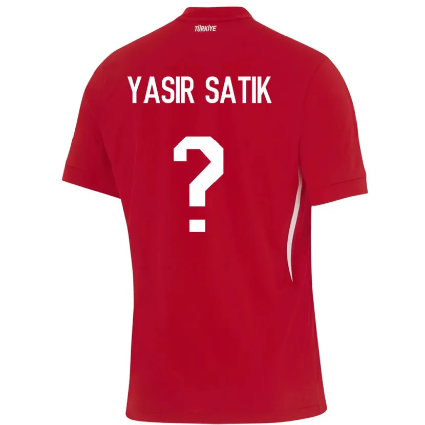 Danxen Kid Turkey Üveys Yasir Satık #0 Red Away Jersey 24-26 T-Shirt
