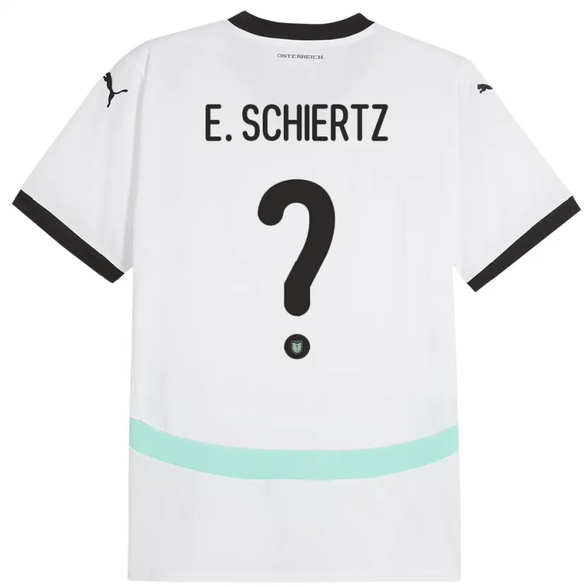 Danxen Kid Austria Emilio Schiertz #0 White Away Jersey 24-26 T-Shirt
