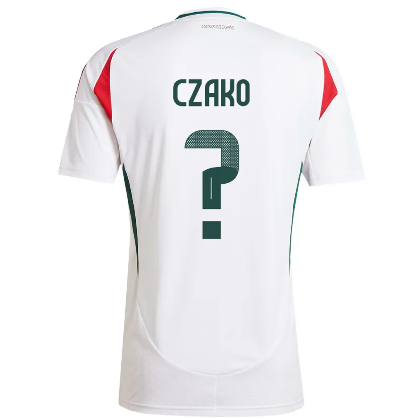 Danxen Kid Hungary Milán Czakó #0 White Away Jersey 24-26 T-Shirt